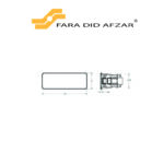 لامپ مستطیل هود FA-AH-LB-800 - تصویر 3