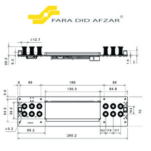 پنل لمسی فر 12 کلید FA-AO-MT-100
