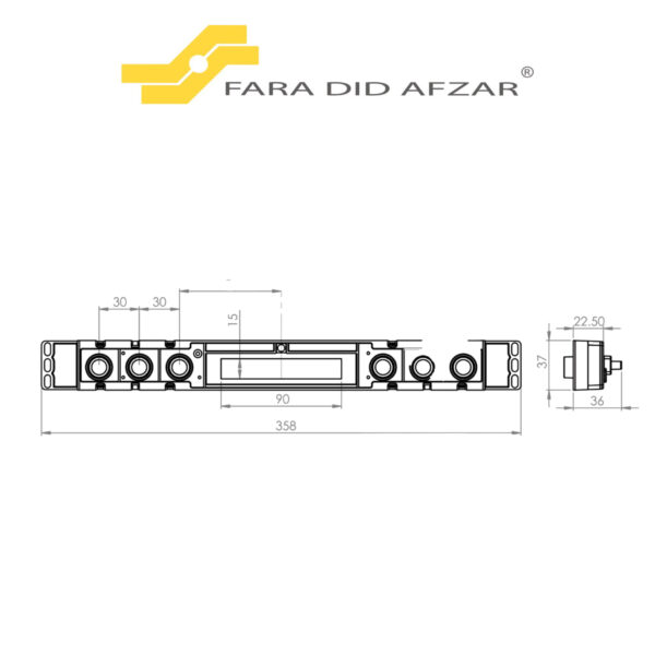 پنل لمسی هود FA-AH-MT-400 - تصویر 4